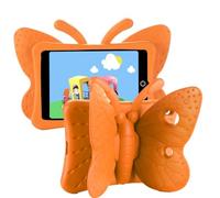 Jenyoog Case for iPad 6th/5th Gen, iPad Air/Air 2 & iPad Pro 9.7 inch, Cute Butterfly Case with Stand for Kids Light Weight EVA Rugged Shockproof Heavy Duty Cover (Orange)