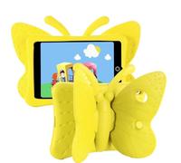 Jenyoog Case for iPad 6th/5th Gen, iPad Air/Air 2 & iPad Pro 9.7 inch, Cute Butterfly Case with Stand for Kids Light Weight EVA Rugged Shockproof Heavy Duty Cover (Yellow)