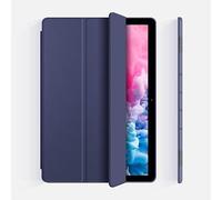 Jenyoog Case for iPad 7th/8th/9th 10.2 inch, iPad Air 3 & Pro 10.5 Inch,Shockproof PU Leather Solid Color TPU Back Shell Protective Stand,Ultra Slim Cover (Dark Blue)