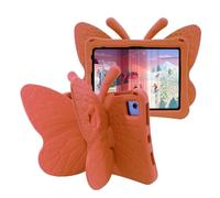 Jenyoog Case for iPad Pro 11 Inch 2022/2021/2020/2018 (4/3/2/1 Generation),Cute Butterfly Case with Stand for Kids Light Weight EVA Rugged Shockproof Heavy Duty Cover (Red)