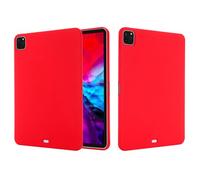 Jenyoog Case for iPad Pro 11 Inch 2022/2021/2020/2018 (4/3/2/1 Generation),Skin-Friendly Soft Feel Liquid Silicone Utral-Slim Shockproof Cover,Stain-Resistant & Non-Slip (Red)