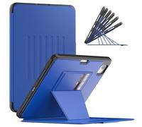 Jenyoog Case for iPad Pro 11 Inch 4th/3rd/2nd/1st Generation 2022/2021/2020/2018,Highly Protective Strong Magnetic Attach Cover with Card Holder & Multi Stand Angles & Auto Wake/Sleep (Blue)