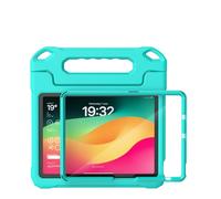 Jenyoog Case for iPad Pro 11 Inch M4 2024 / M5 2025,Built-in Screen Protector,Shockproof Rugged EVA Impact-Resistence Cover with Portable Handle Foldable Stand (Mint Green)