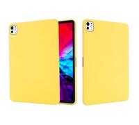 Jenyoog Case for iPad Pro 13-Inch M5/M4 (2025/2024),Skin-Friendly Soft Feel Liquid Silicone Utral-Slim Shockproof Cover,Stain-Resistant & Non-Slip (Yellow)