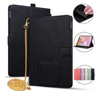 Jenyoog Case for Kindle Colorsoft Signature Edition&Paperwhite 12th Generation 7",Card Holder Pencil Slot,PU Leather with Anti Slip Strip Adjustable Stand,Metal Shoulder Strap. (Black)