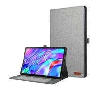 Jenyoog Case for Lenovo Idea Tab Plus Tablet 12.1 inch 2025,Slim PU Leather Stand Folding Folio Cover Stylus Holder Flip Wallet Shockproof (Gray)