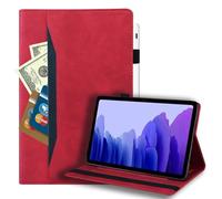 Jenyoog Case for Lenovo Idea Tab TB336FU TB336ZU 11.0 inch 2025/Tab K11 Gen 2 11.0 inch 2025,Shockproof Luxury Leather Folio Cover with Card Slots & Pencil Holder,Multi-Angle Stand Cover (Red)