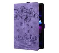 Jenyoog Case for Lenovo Tab K11 Plus/M11 Plus 11.45 Inch 2024 TB352FU,Multi-Angle Stand Printed Pattern Cover with Pocket Card Holder PU Leather Protective Tablet Case (Purple)
