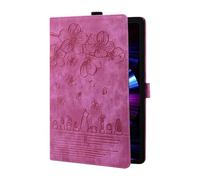 Jenyoog Case for Lenovo Tab K11 Plus/M11 Plus 11.45 Inch 2024 TB352FU,Multi-Angle Stand Printed Pattern Cover with Pocket Card Holder PU Leather Protective Tablet Case (Hot Pink)
