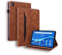 Jenyoog Case for Lenovo Tab K9/ Tab One 8.7 inch 2025 (TB305XU/ TB305FU),Shockproof Luxury Leather Folio Cover with Card Slots & Pencil Holder,Multi-Angle Stand Cover. (Brown)