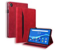 Jenyoog Case for Lenovo Tab K9/ Tab One 8.7 inch 2025 (TB305XU/ TB305FU),Shockproof Luxury Leather Folio Cover with Card Slots & Pencil Holder,Multi-Angle Stand Cover. (Red)