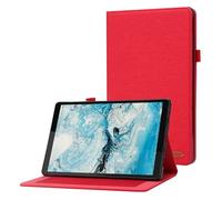 Jenyoog Case for Lenovo Tab M10 3rd Gen 10.1 inch 2022,Slim PU Leather Stand Folding Folio Cover Stylus Holder Flip Wallet Shockproof (Red)