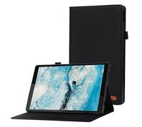 Jenyoog Case for Lenovo Tab M10 3rd Gen 10.1 inch 2022,Slim PU Leather Stand Folding Folio Cover Stylus Holder Flip Wallet Shockproof (Black)