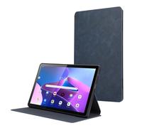 Jenyoog Case for Lenovo Tab M10 3rd Gen 10.1-inch 2022 TB-328FU/TB-328XU,Multi-Angle Stand Slim Solid Color Premium PU Leather TPU Cover with Adjustable Stand,Impact-Resistence (Dark Blue)