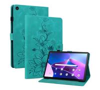 Jenyoog Case for Lenovo Tab M10 3rd Gen 10.1 Inch Case 2022 (TB328FU/TB-328XU),Premium Shockproof PU Leather and Kickstand with Pen Holder and Portable Card Slots/Wallet Case (Green)