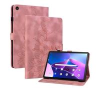 Jenyoog Case for Lenovo Tab M10 3rd Gen 10.1 Inch Case 2022 (TB328FU/TB-328XU),Premium Shockproof PU Leather and Kickstand with Pen Holder and Portable Card Slots/Wallet Case (Pink)