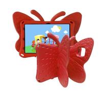 Jenyoog Case for Lenovo Tab M10 Plus 3rd Gen 10.6 inch 2022,Cute Butterfly Case with Stand for Kids Light Weight EVA Rugged Shockproof Heavy Duty Cover (Red)