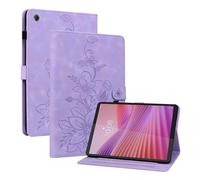 Jenyoog Case for Lenovo Tab One Tablet/Tab K9 8.7 inch 2025 (TB305XU/ TB305FU),Premium Shockproof PU Leather and Kickstand with Pen Holder and Portable Card Slots/Wallet Case (Purple)