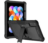 Jenyoog Case for Redmi Pad 10.61 Inch Tablet 2022 Release,Heavy Duty Hybrid Three Layer Protective Cover with Foldable Kickstand (Black)