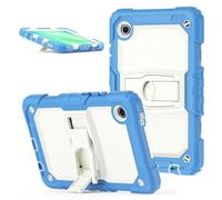 Jenyoog Case for Samsung Galaxy Tab A11 / Tab A9 8.7-Inch 2025/2023,3 in 1 Heavy Duty Shockproof Cover for Kids,Built-in Stand & Shoulder Strap (Beige + Blue)