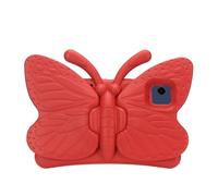 Jenyoog Case for Samsung Galaxy Tab A11 / Tab A9 8.7-Inch 2025/2023,Cute Butterfly Case with Stand for Kids Light Weight EVA Rugged Shockproof Heavy Duty Cover (Red)