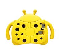 Jenyoog Case for Samsung Galaxy Tab A7 Lite 8.7 Inch 2021 Model (SM-T220/T225/T227),EVA Foam Cute Beetle Impact-Protective Cover with Lovely Foldable Wing Kickstand (Yellow)