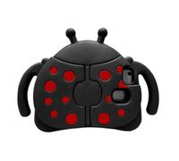 Jenyoog Case for Samsung Galaxy Tab A7 Lite 8.7 Inch 2021 Model (SM-T220/T225/T227),EVA Foam Cute Beetle Impact-Protective Cover with Lovely Foldable Wing Kickstand (Black)