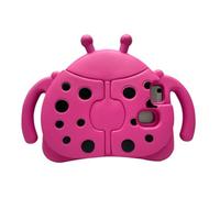 Jenyoog Case for Samsung Galaxy Tab A7 Lite 8.7 Inch 2021 Model (SM-T220/T225/T227),EVA Foam Cute Beetle Impact-Protective Cover with Lovely Foldable Wing Kickstand (Hot Pink)