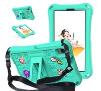 Jenyoog Case for Samsung Galaxy Tab A9+ 11 Inch 2023 Model (X210/X216/X218),Heavy Duty Cute EVA Shockproof Rugged Protective Kids Case with Kickstand & Shoulder Strap (Mint)
