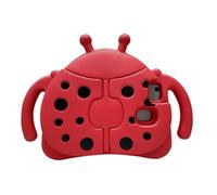 Jenyoog Case for Samsung Galaxy Tab E 8.0 inch Tablet (SM-T378 SM-T375 SM-T377),EVA Foam Cute Beetle Impact-Protective Cover with Lovely Foldable Wing Kickstand (Red)