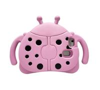 Jenyoog Case for Samsung Galaxy Tab E 8.0 inch Tablet (SM-T378 SM-T375 SM-T377),EVA Foam Cute Beetle Impact-Protective Cover with Lovely Foldable Wing Kickstand (Pink)