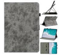 Jenyoog Case for Samsung Galaxy Tab S10 Lite/S10 FE/S9/S9 FE 5G Tablet,Pen Slot Card Holder,PU Leather Shockproof Cover with Anti Slip Strap Stand Slot and Magnetic Buckle (Gray)