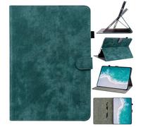Jenyoog Case for Samsung Galaxy Tab S10 Lite/S10 FE/S9/S9 FE 5G Tablet,Pen Slot Card Holder,PU Leather Shockproof Cover with Anti Slip Strap Stand Slot and Magnetic Buckle (Dark Green)