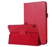 Jenyoog Case for Samsung Galaxy Tab S6 Lite 10.4 2024 2022 2020,Minimalist Premium PU Slim Multi-Angle Protective Stand Cover, Shockproof PU Leather Cover (Red)