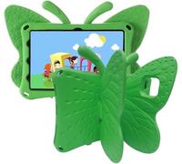 Jenyoog Case for Samsung Galaxy Tab S6 Lite 10.4 inch 2024/2022/2020,Cute Butterfly Case with Stand for Kids Light Weight EVA Rugged Shockproof Heavy Duty Cover (Green)