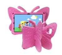 Jenyoog Case for Samsung Galaxy Tab S6 Lite 10.4 inch 2024/2022/2020,Cute Butterfly Case with Stand for Kids Light Weight EVA Rugged Shockproof Heavy Duty Cover (Hot Pink)