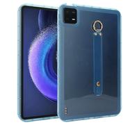 Jenyoog Case for Xiaomi Pad 7 / Xiaomi Pad 7 Pro 11.2 Inch Tablet,Premium Smooth Shockproof TPU Transparent Cover with Soft Hand Strap,All-Angle Drop Protection (Blue)