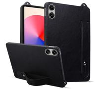 Jenyoog Case for Xiaomi Redmi Pad Pro/Xiaomi Poco Pad 2024 12.1" Tablet,Premium PU Leather Invisiable Stable Wristband Bracket Cover, Shockproof Protective Back Case (Black)