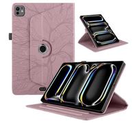 Jenyoog for iPad Air 13 Inch Case (M2) 2024 Released with Built-in Pencil Holder - 360 Degree Rotating Stand Protective Cover, Auto Sleep/Wake Case for iPad Air 13 2024 (Rose Gold)