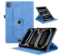 Jenyoog for iPad Air 13 Inch Case (M2) 2024 Released with Built-in Pencil Holder - 360 Degree Rotating Stand Protective Cover, Auto Sleep/Wake Case for iPad Air 13 2024 (Blue)