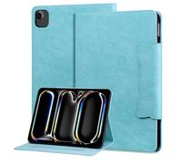 Jenyoog for iPad Air 6th Generation Case 11 inch 2024, iPad Air 5th / iPad Air 4th Generation case 10.9 inch,Shockproof PU Leather Flip Case with Card Slot,Magnetic Clasp,Auto Sleep/Wake (Light Blue)
