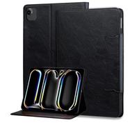 Jenyoog for iPad Air 6th Generation Case 11 inch 2024, iPad Air 5th / iPad Air 4th Generation case 10.9 inch,Shockproof PU Leather Flip Case with Card Slot,Magnetic Clasp,Auto Sleep/Wake (Black)