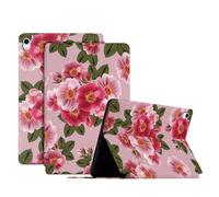 Jenyoog for iPad Air 6th Generation Case 11 inch 2024, iPad Air 5th / iPad Air 4th Generation case 10.9 inch,Lightweight Smart Cover Adjustable Auto Wake/Sleep (Wealthy Peony)