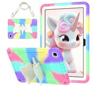 Jenyoog for Samsung Galaxy Tab A9+/ A9 Plus Case 11 inch 2023 (SM-X210/X216/X218),Full-Body Protective Case,Shockproof Unicorn Stand Shoulder Strap A9+ Tablet Case (Colourful Purple)