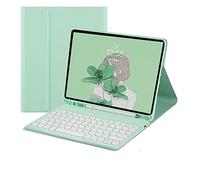 Jenyoog Keyboard Case for iPad 9.7 inch, Cover for iPad Air 1 2 Pro 5th 6th 2018 2017 Generation,Detachable Wireless Keyboard Stand Cover with Pencil Holder for iPad Case 9.7 inch (Green)