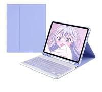 Jenyoog Keyboard Case for iPad 9.7 inch, Cover for iPad Air 1 2 Pro 5th 6th 2018 2017 Generation, Lightweight Slim Wireless Cover with Detachable Bluetooth Keyboard for iPad 9.7 inch (Purple)