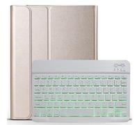 Jenyoog Keyboard Case for Samsung Galaxy Tab A7 10.4" 2022 2020 Case (SM-T503/T500/T505/T507),Detachable Wireless Keyboard Stand Cover with Pencil Holder for Galaxy Tab A7 Tablet (Gold)