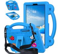 Jenyoog Kid Case for Lenovo Tab One / K9 8.7 Inch 2025 Case TB305XU/TB305FU,Build-In Kickstand,EVA Full-Protection Shockproof Heavy Duty Protection Cover with Protable Shoulder Strap (Light Blue)