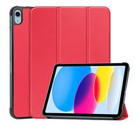 Jenyoog Magnetic Case for iPad 10th Generation 2022, iPad 10.9 inch Case, Slim Smart Folio, Magnetic Rebound Stand Leather Cover Case for iPad 10, Auto Wake/Sleep (Red)