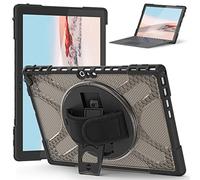 Jenyoog Protective Case for Surface Pro 7 Plus (2021)/ Pro 7 (2019)/ Pro 6 (2018)/ Pro 5 (2017)/ Pro 4 (2015) with Kickstand Hand Strap, Compatible with Type Cover Keyboard (Dark Brown)